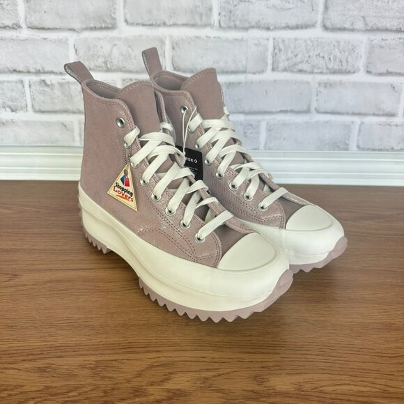 ⭐⭐Converse Run Star Hike Hi Platform Glitter Sz 8 Men's Shoes Suede Pink A11578C - Picture 3 of 9